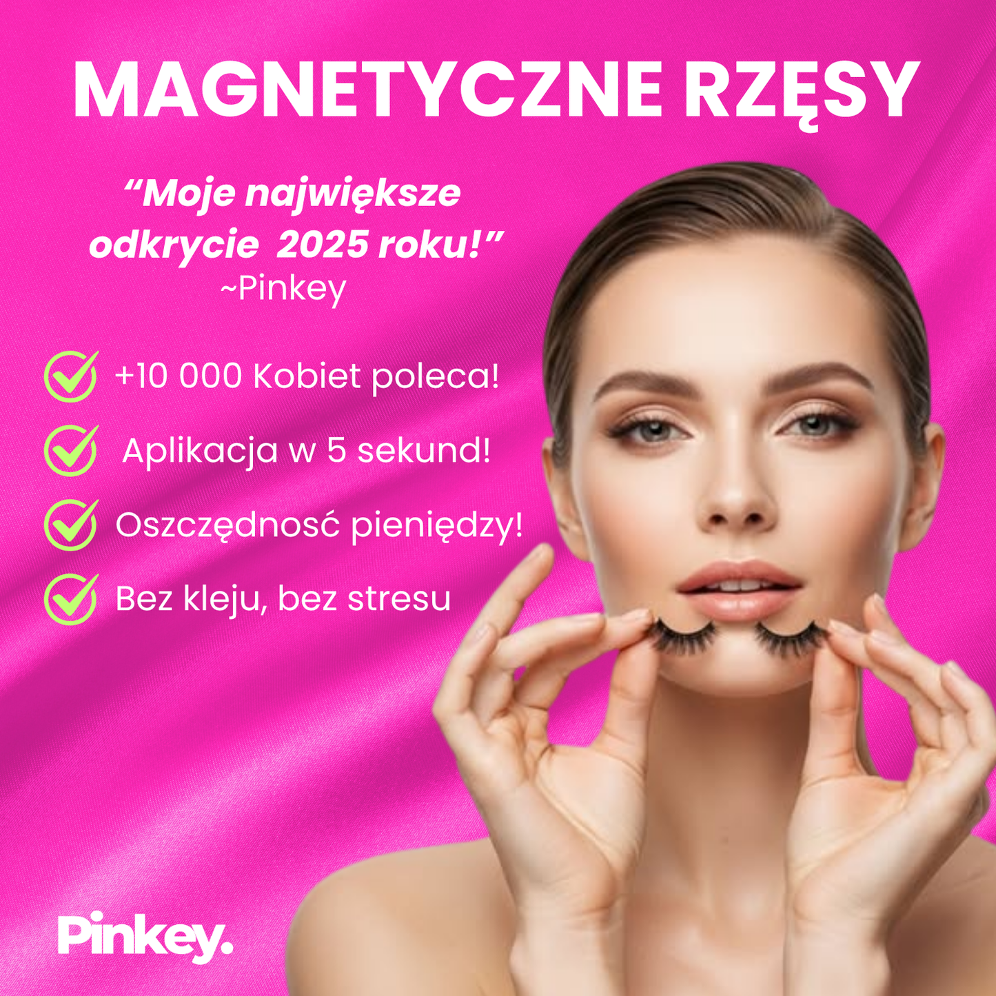 Magnetické řasy - Pinkey