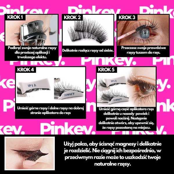 Mágneses szempillák - Pinkey
